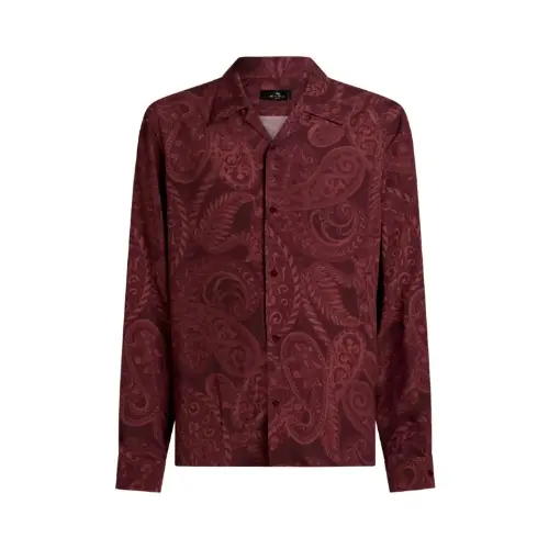 ETRO ペイズリープリント シルク シャツ