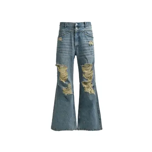 BREATH Suicide Studs Wide Denim Pants