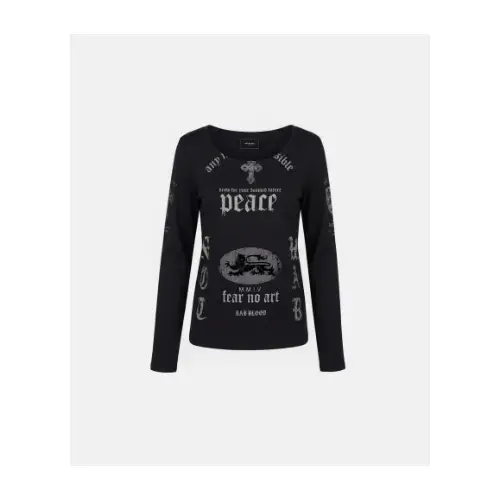 BADBLOOD Peace Not War Slim Long Sleeve T-Shirt
