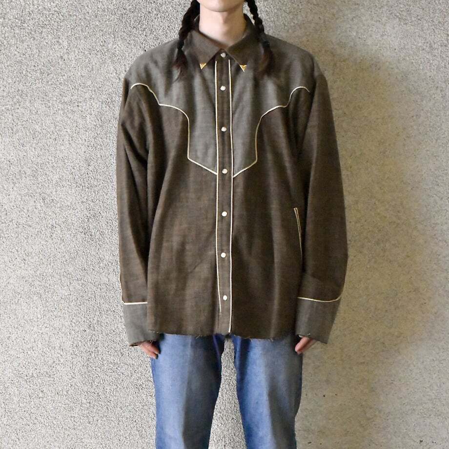 FACCIES [FACCIES] WESTERN PIPING SHIRT