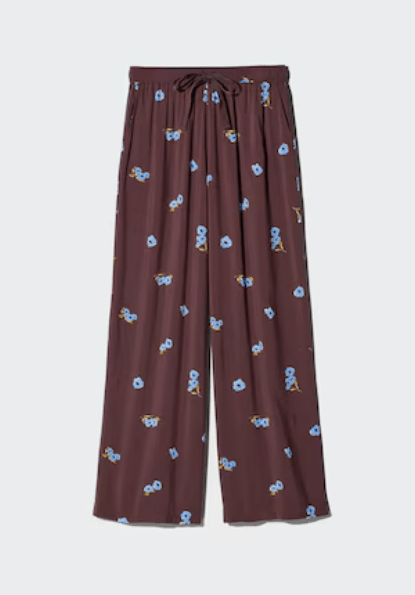 UNIQLO レーヨンプリントロングパンツ