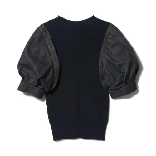 sacai デニム ドッキング シャツ