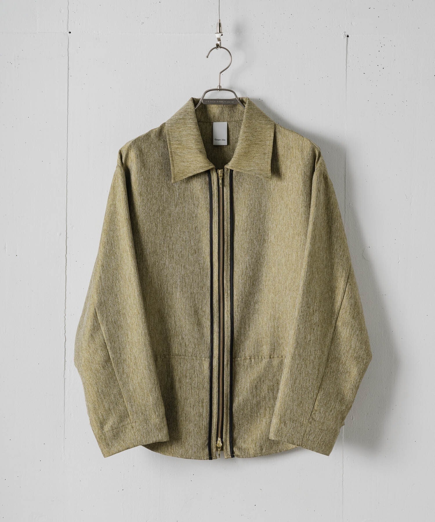 Casper John Imitaition wool zip shirts/イミテーションウールジップシャツ