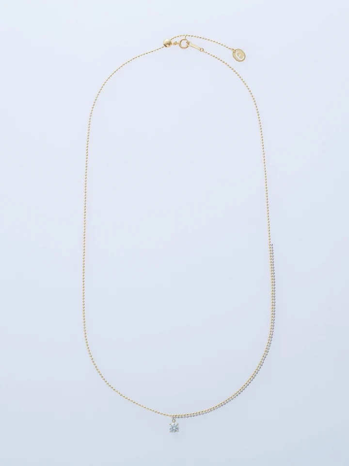 ENEY PIXEL 0.23CT ROUND CHAIN NECKLACE