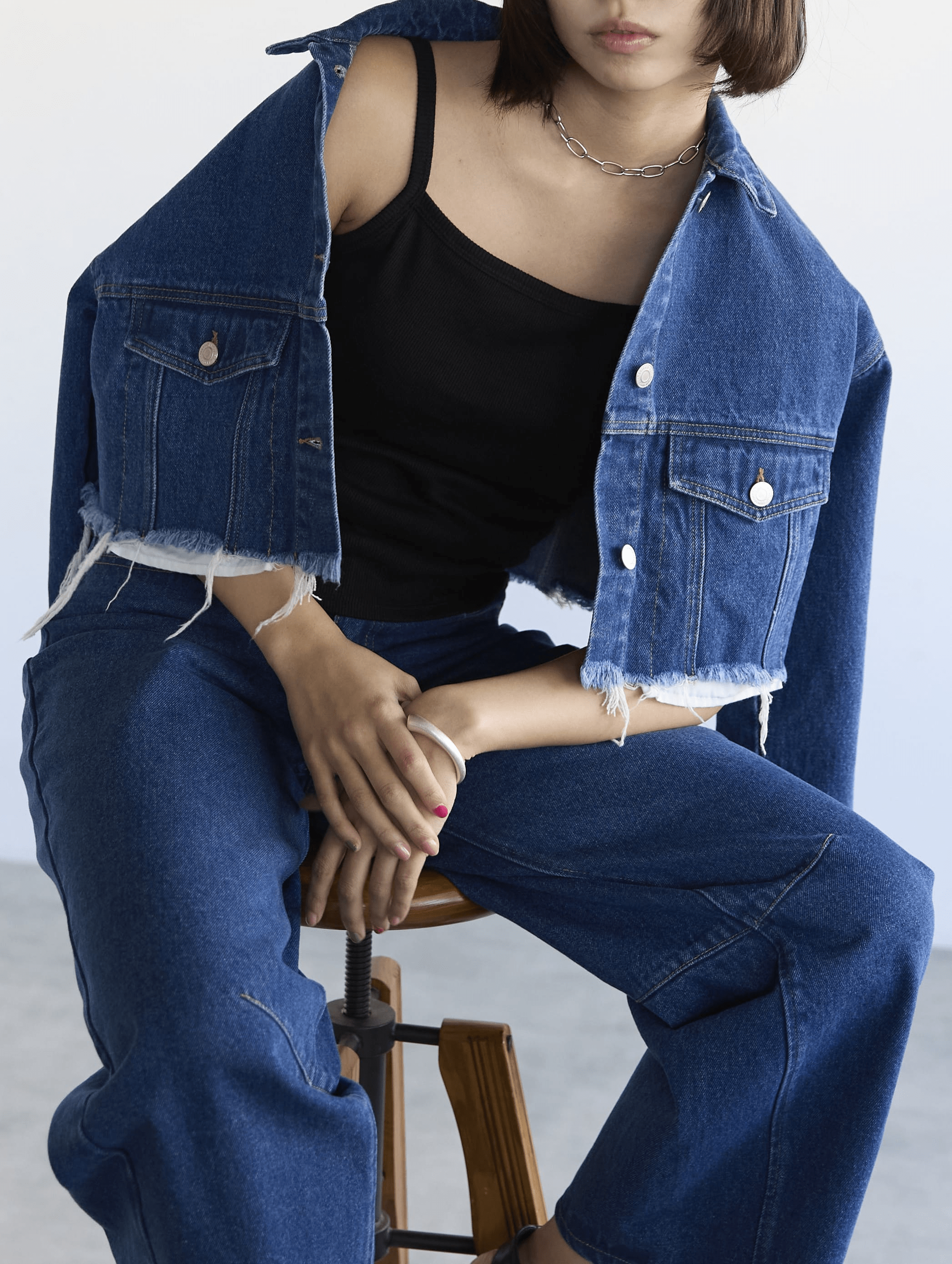 SOTT Denim Cropped Jacket デニムクロップドジャケット