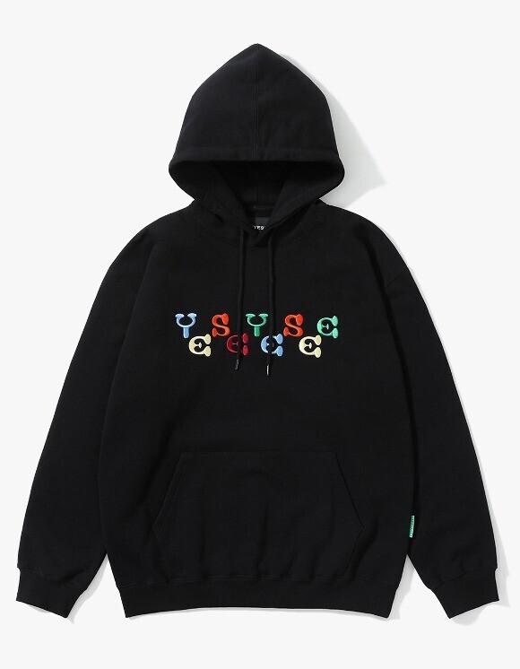 yeseyesee Color Embroidery Hoodie