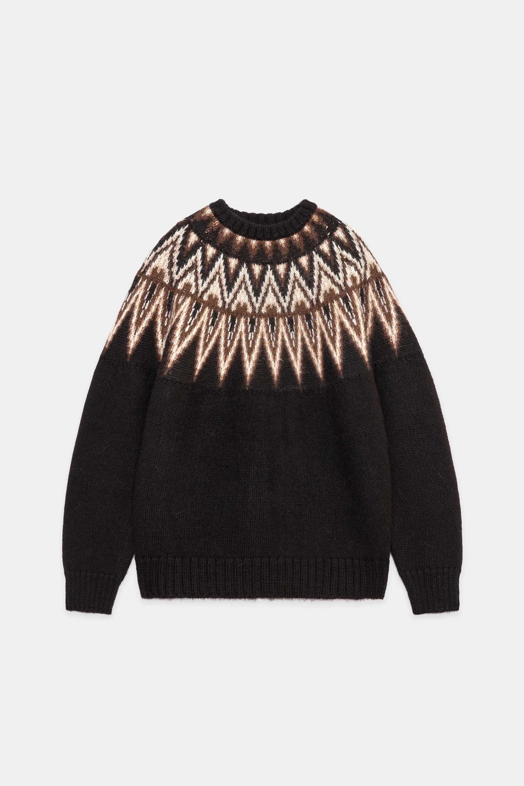 MARKAWARE ナチュラルカラー アルパカ ノルディック セーター