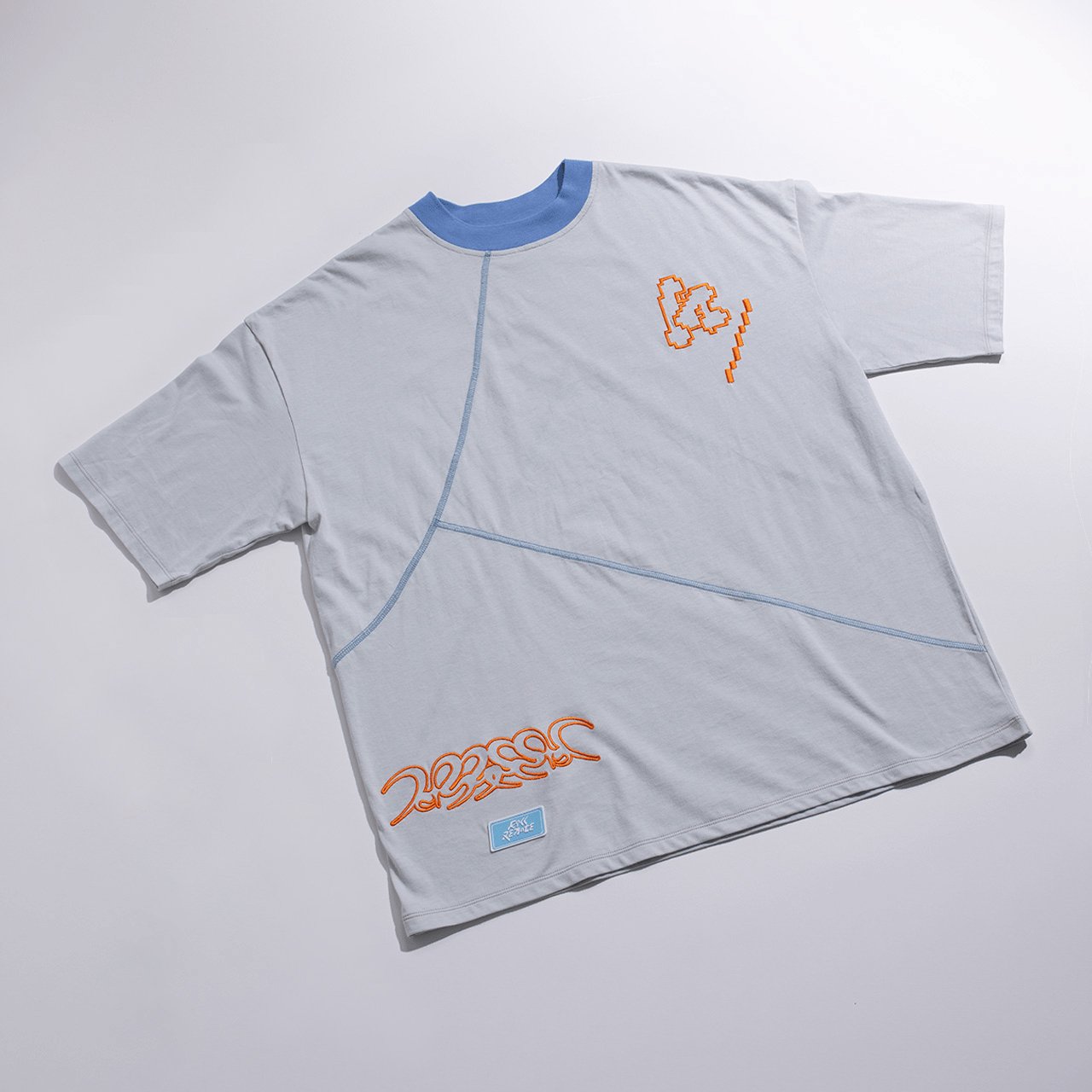 killremote 半袖切り替えTシャツ(ライトグレー)