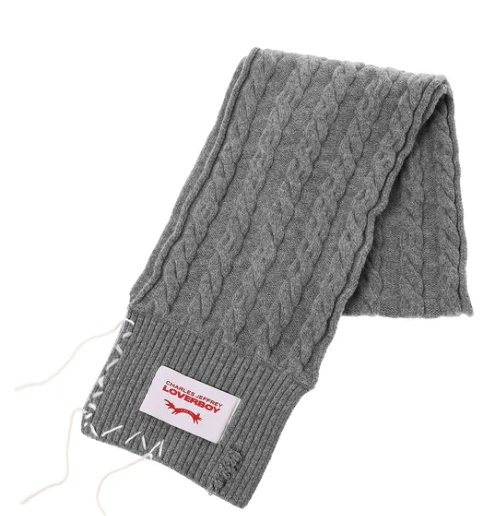 Charles Jeffrey Loverboy Cable Knit Scarf