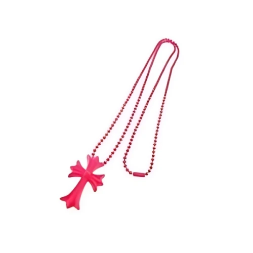 Chrome Hearts ラバー スモールCHクロス ボールチェーン ネックレス