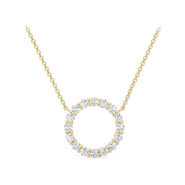 DE BEERS FOREVERMARK フォーエバーマーク クラシッ ク ダイヤモンド サークル ペンダント