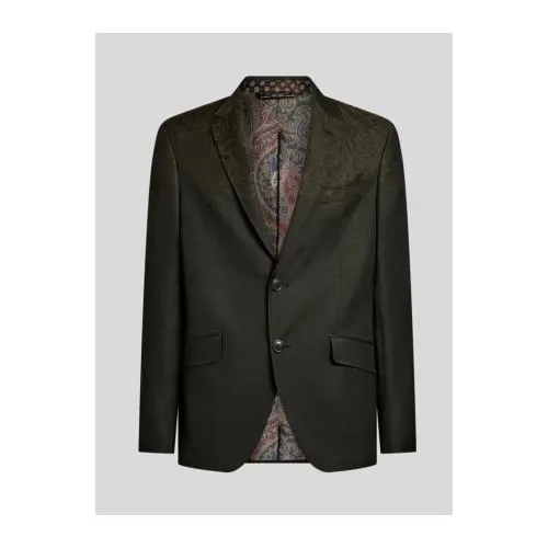 ETRO SINGLE-BREASTED WOOL JACKET