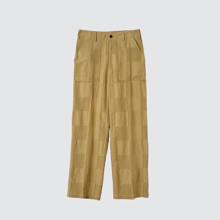 YOKE Block-Jacquard Baker Pants
