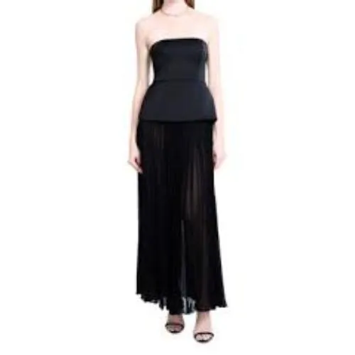 Ameri VINTAGE CORSET LAYERED SHEER DRESS