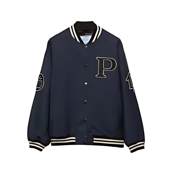 PRADA パッチ付 モヘアウール ボンバージャケット