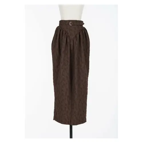 FETICO Floral jacquard curvy skirt
