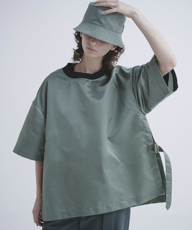 CULLNI Bright Nylon Twill Side Belt Tee ナイロンTシャツ(23-SS-043)