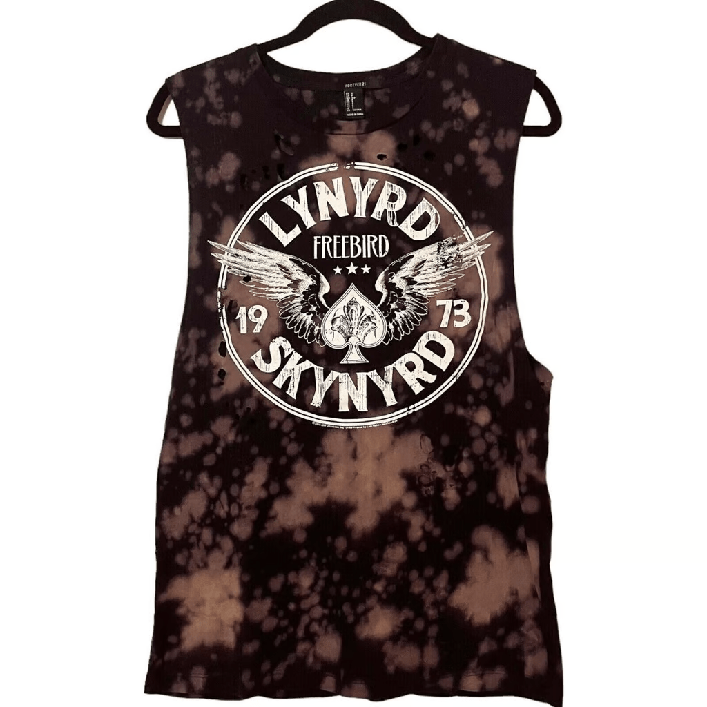 FOREVER21 Lynrd Skynrd Freebird 1973 graphic band muscle tee