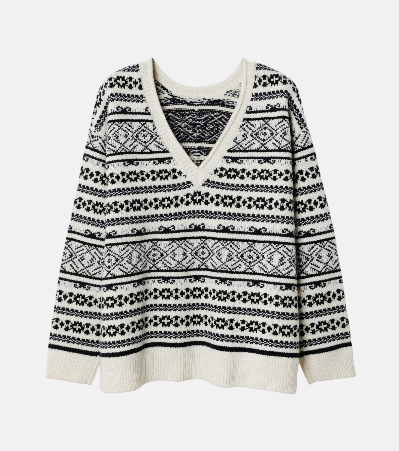 LE CIEL BLEU デフォーメーションジャカードトップ / Deformation Jacquard Top