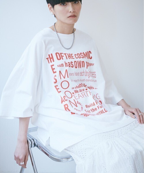 GENE HEAVENS (GENE HEAVENS)アースリング クルー ビッグTシャツ