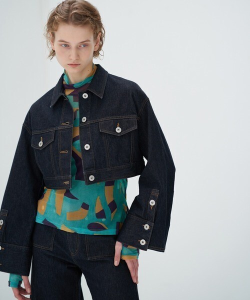 LANVIN en Bleu デニムショートジャケット