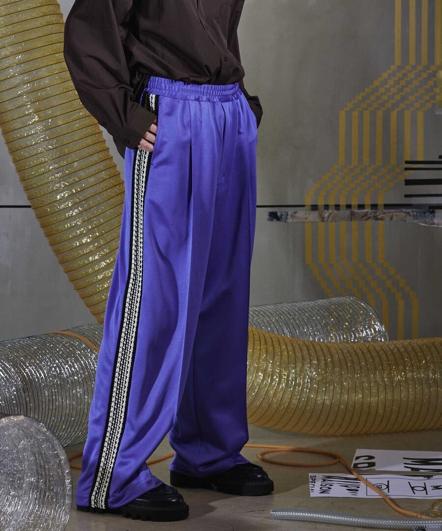 MAISON SPECIAL Crochet Side LINE-Wide Easy Pants