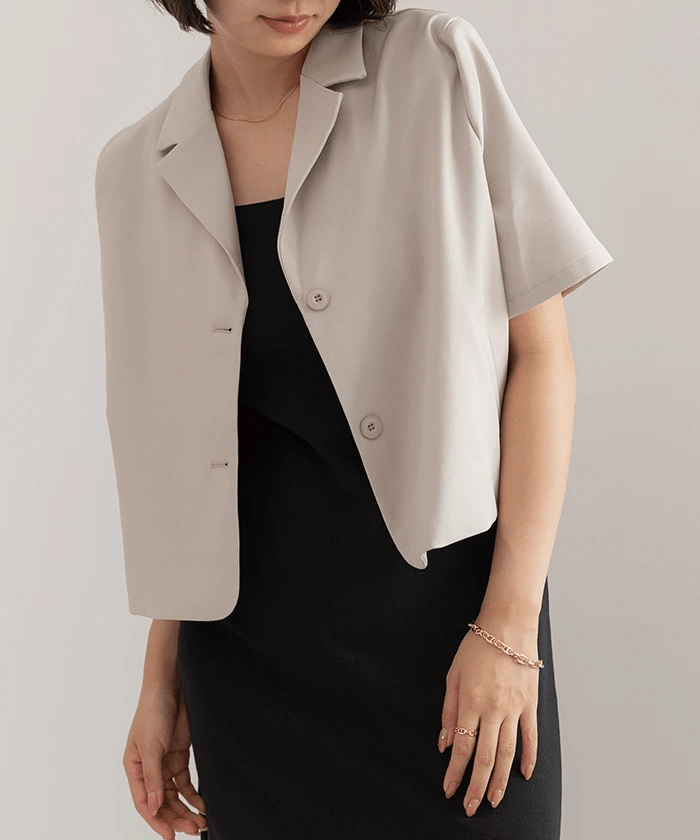 Jolie Mallette Short Sleeve Jacket