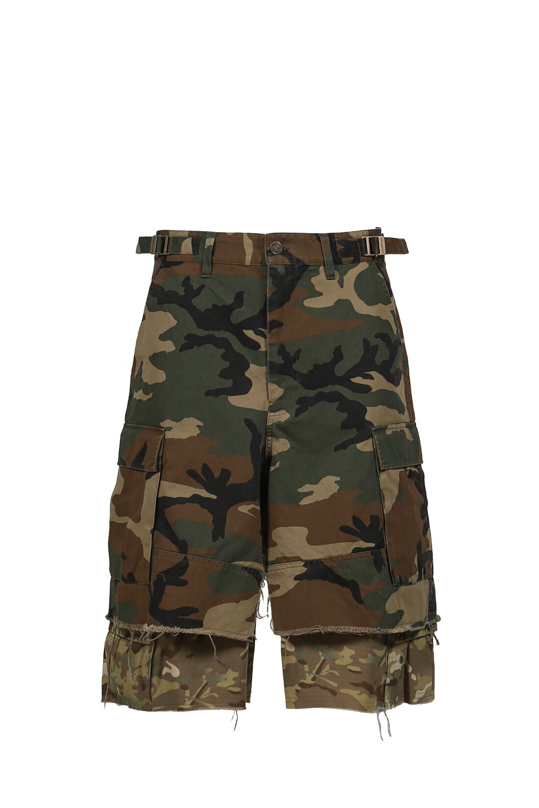 PROJECT G/R LAYERED SKIRT SHORTS / MULTI CAMO