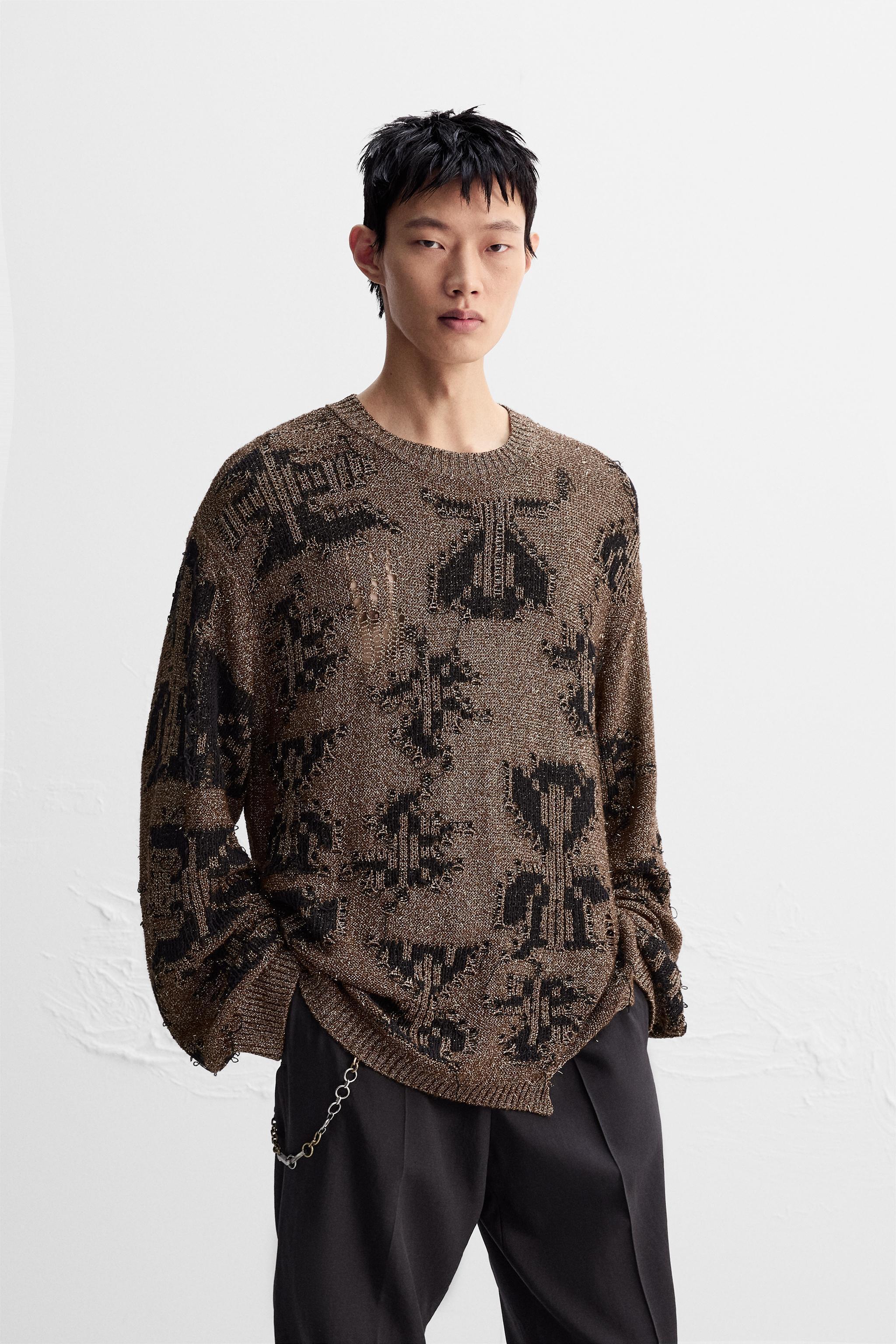 ZARA pull brillant