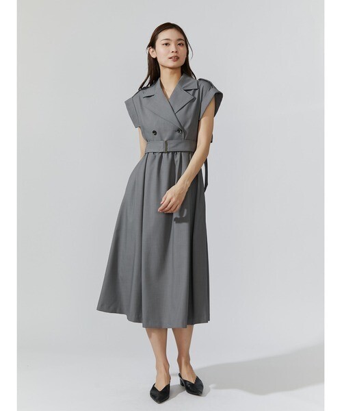 TONAL トレンチデザインフレンチワンピース
