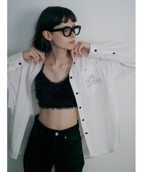 SORIN Feather Yarn Bra Top & Short Pants Set