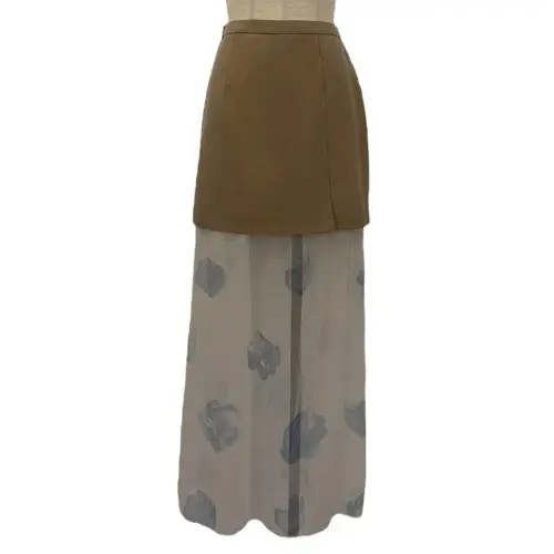 HONEY MI HONEY rose pattern tulle skirt