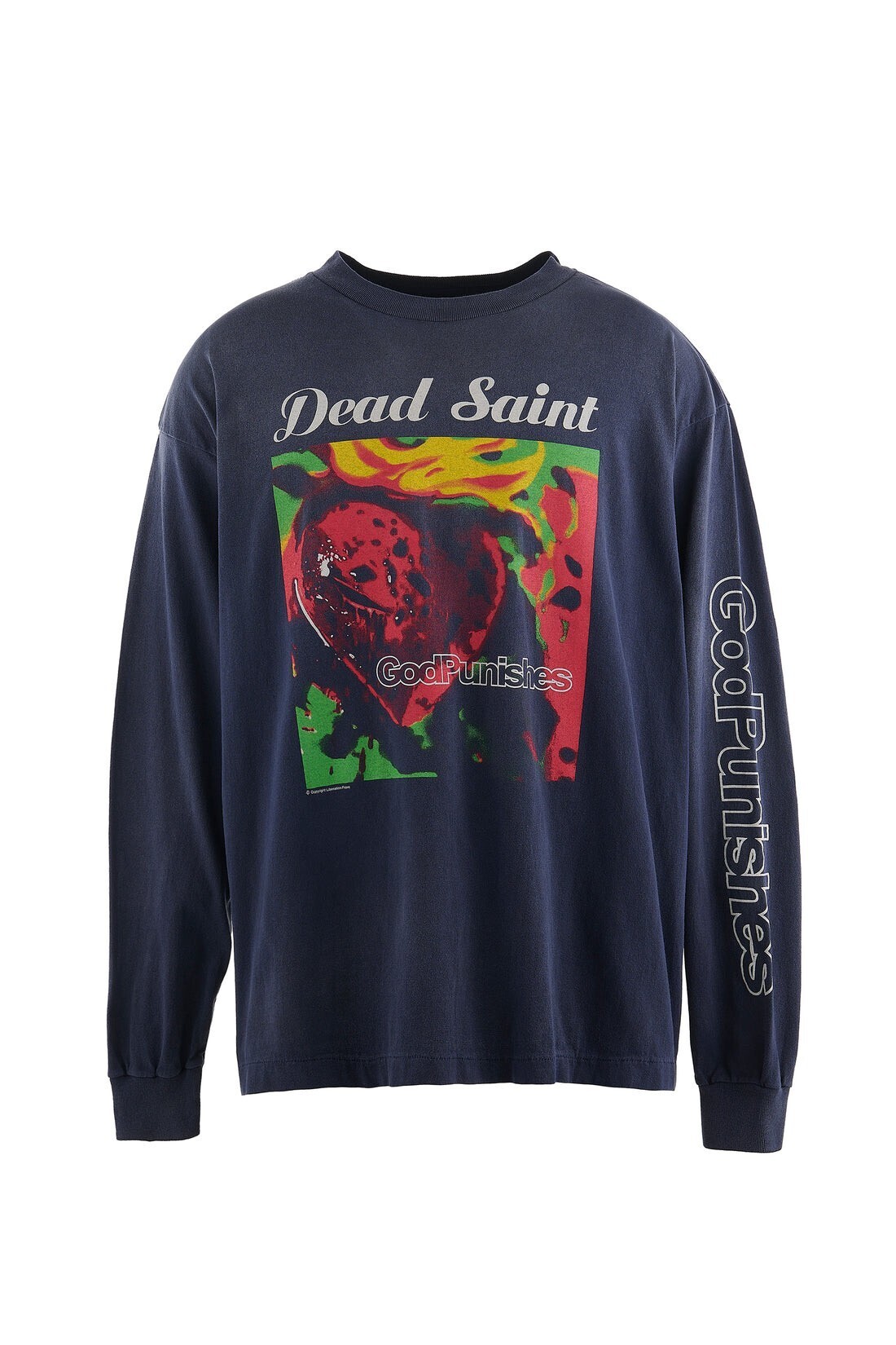 SAINT Mxxxxxx LS TEE/DEAD SAINT / NVY