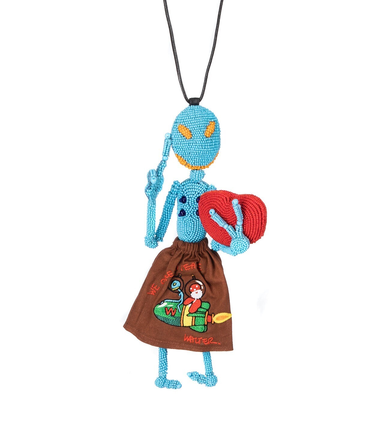 WALTER VAN BEIRENDONCK PEACE ALIEN + SKIRT JEWEL ETHEREAL BLUE