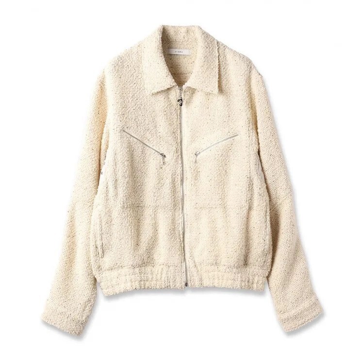 JieDa TWEED ZIP SHIRT