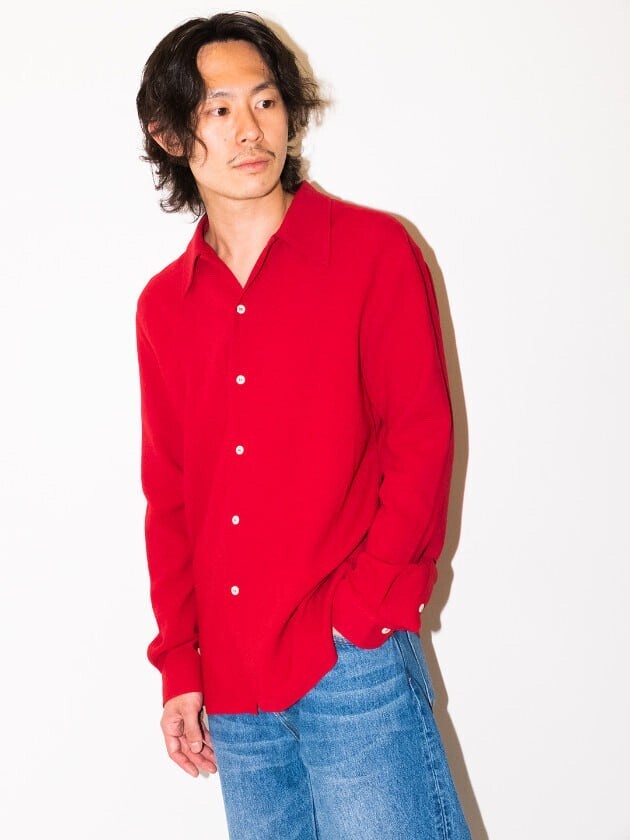 Sefr RAMUPUOA マルチプリーツシャツ