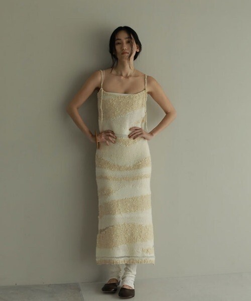 ETRE TOKYO ロービングニットキャミワンピース