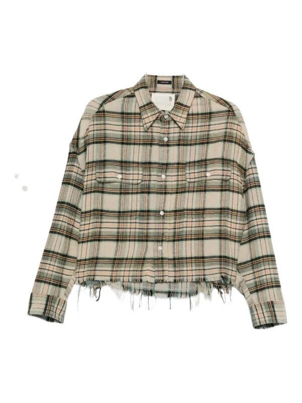 R13 checked shirt
