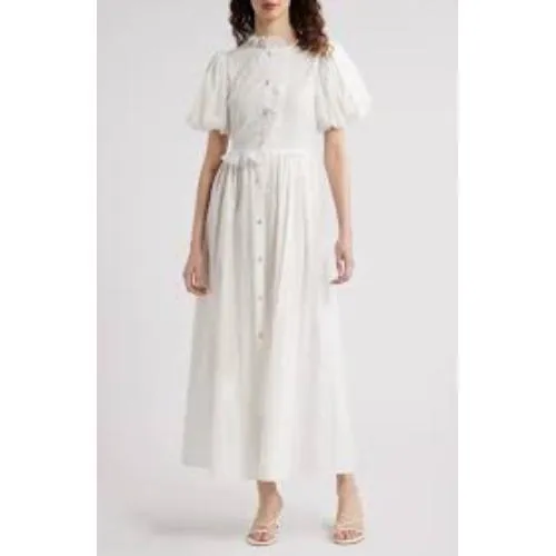 Sister Jane Embrace Ruffle Puff Sleeve Maxi Dress