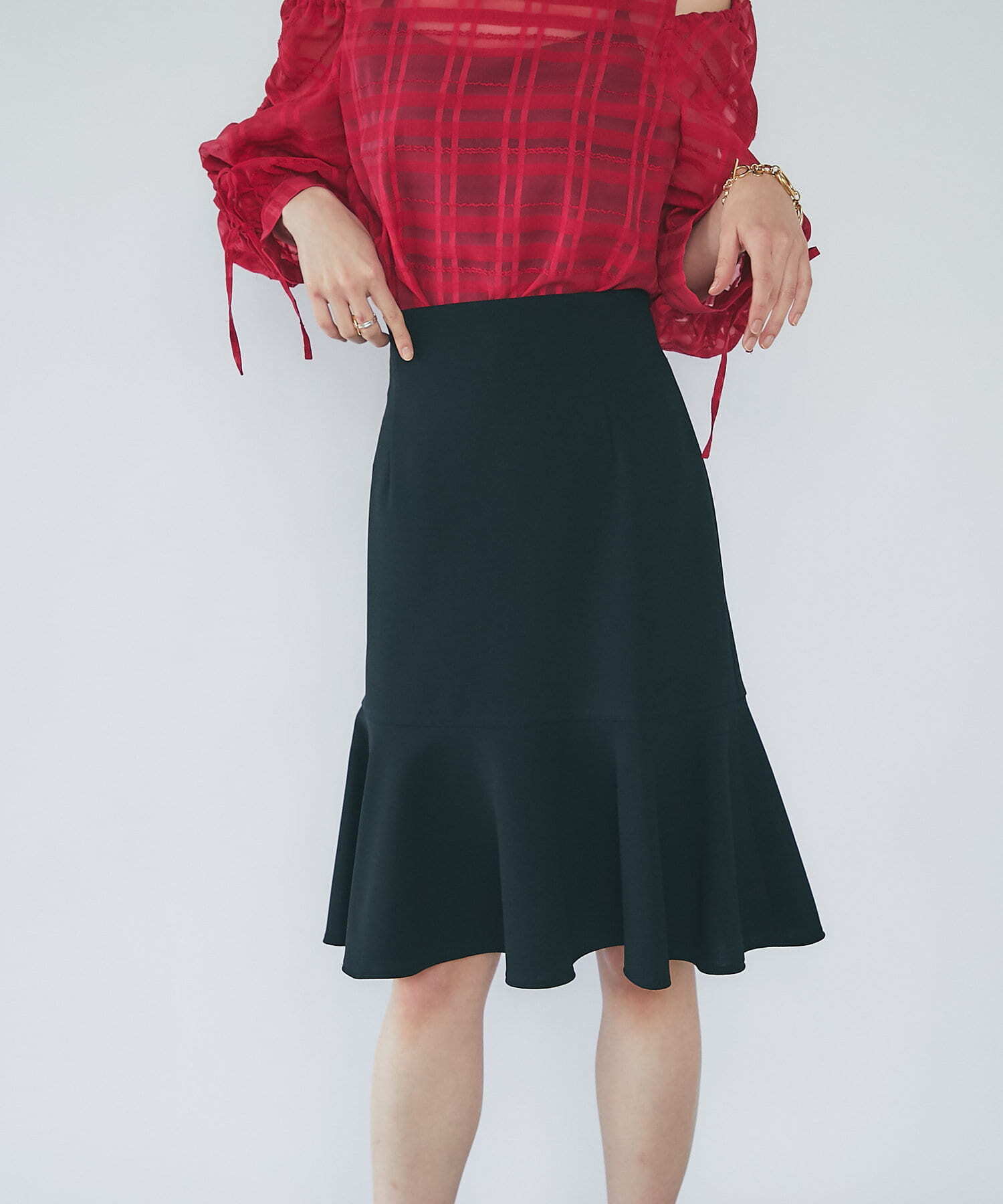 La boutique BonBon カットジョーゼットマーメイドスカート