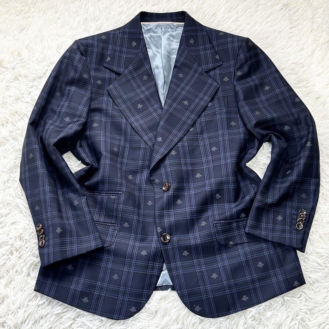GUCCI スーツ　スリーピース ビー チェック