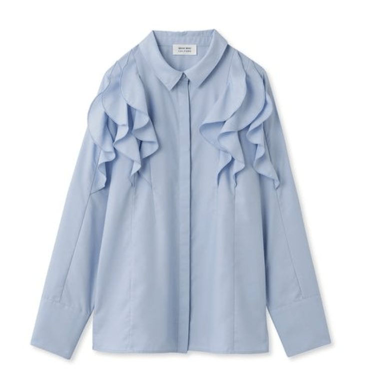 CELFORD 【HANAE MORI×CELFORDコラボ】ラッフルボリュームシャツ