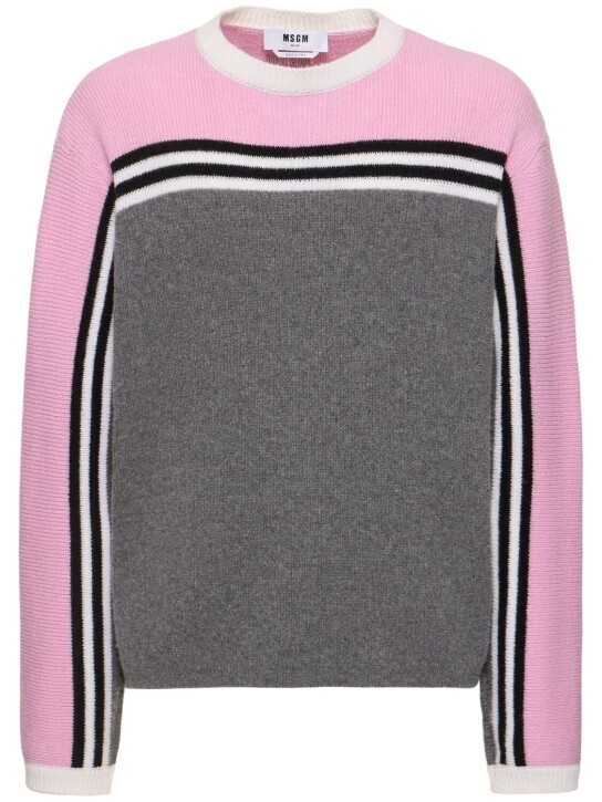 MSGM インターシャニットセーター