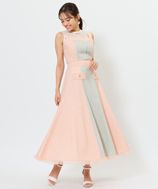AND COUTURE 配色ツイードセットアップ