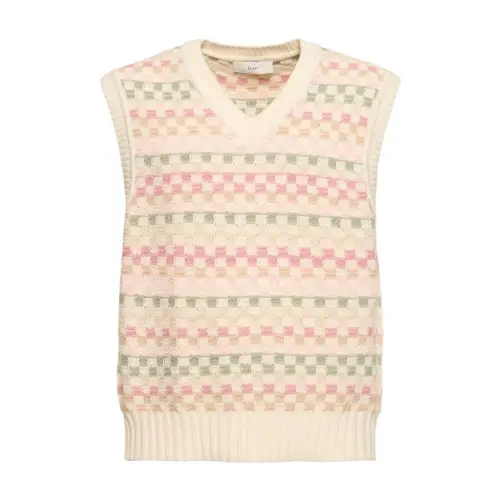 DUNST Crafter unisex v-neck knit vest