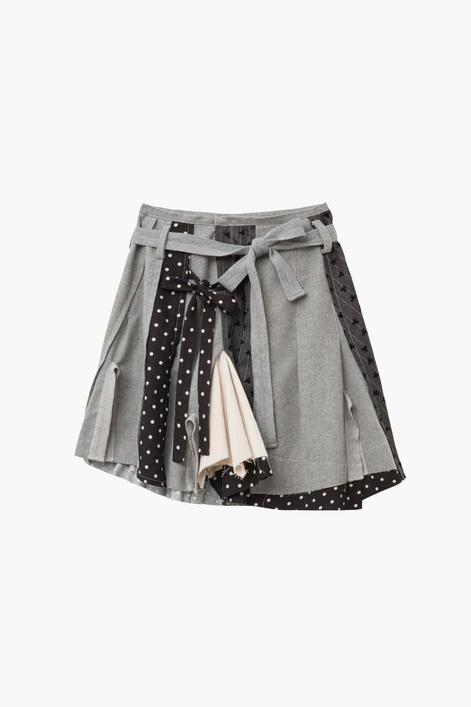JOLIE LAIDE Kate Patchwork Skirt (Diary Gray)