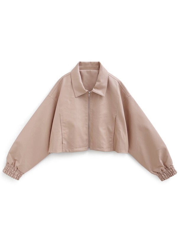GRL レザーショート丈ジャケット