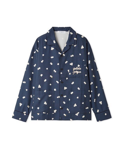 GELATO PIQUE HOMME ポップコーン柄シャツ