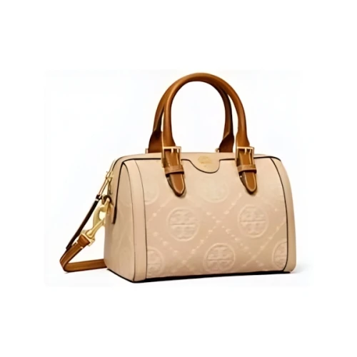 Tory Burch Tモノグラム コントラスト エンボス ミニバレルバッグ