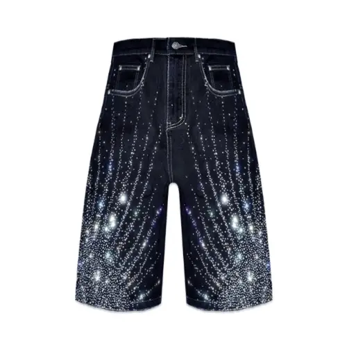 Birth Of Royal Child 20k Diamond Starlight Denim Shorts
